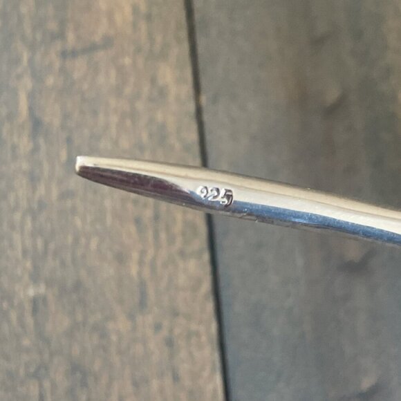 Rustic Silver Barbed Wire Twisted Nail Cross w/16” Leather Necklace (W8) - Picture 6 of 7